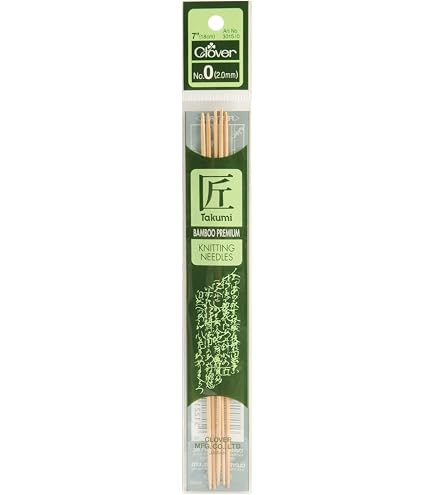 Amazon.com: Takumi Bamboo Double Point Knitting Needles 7